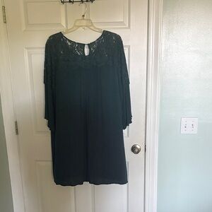 Elegant teal Lace Dress